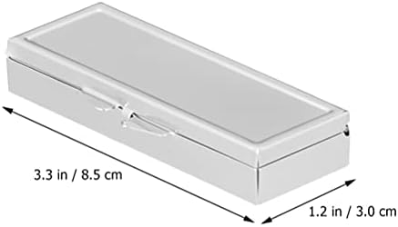 Caixa de armazenamento de metal de cabilock Organizador de aço inoxidável Organizador de 6 grades Caixa de medicamento Caixa