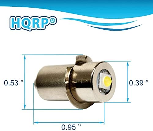 HQRP 2-PACK Alto brilho Upgrade Bulbo LED Compatível com Bosch 2609200306 2610924979 2610920841 2610951871 CFL180 FL10A FL11A FL11