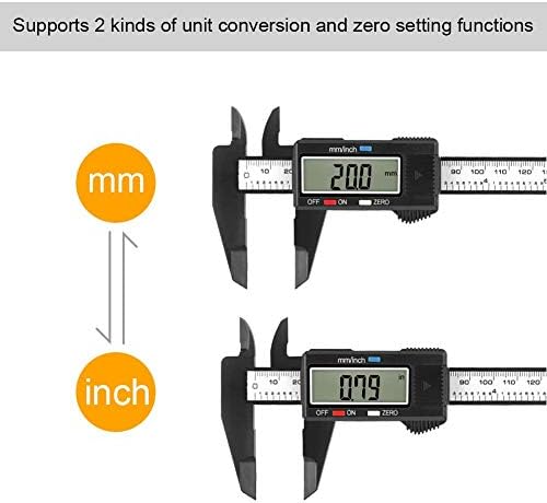 Palier vernier, ferramenta de medição de pinça, micrômetro digital de pinça de pinça vernier de aço inoxidável com tela LCD eletrônica negra de 150 mm, ferramenta de pinça para escritório doméstico de diy, pinça vernier, comprimido