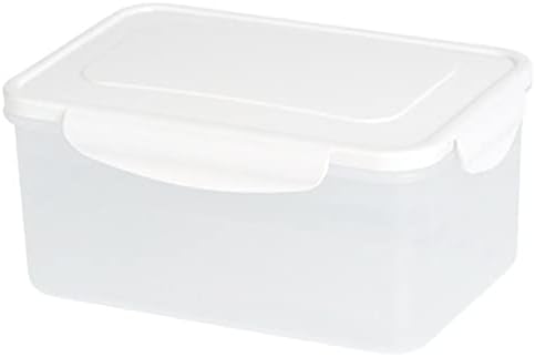 Hemotão 1 Defina o recipiente de armazenamento de alimentos de geladeira com tampa 4 compartimento de armazenamento de alimentos caixas de organizador de geladeira Produzir caixas de guardião economiza para gabinete de geladeira branca