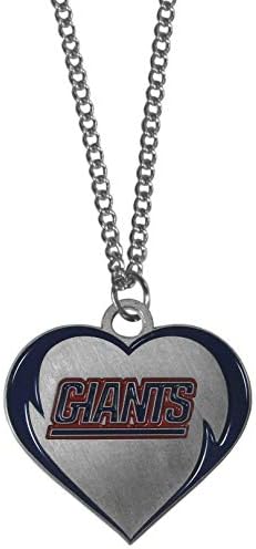 Siskiyou Sports NFL New York Giantsheart Brincos e conjunto de colares, cores da equipe, tamanho único