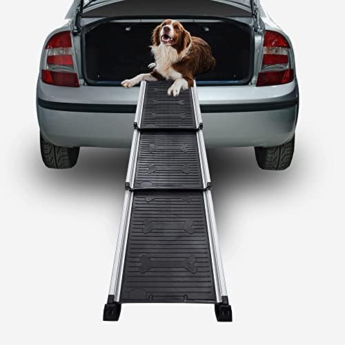 Rampas de cães para cães grandes SUV, rampa portátil de animais de estimação portátil para sofá, cama, rampa telescópica de cães