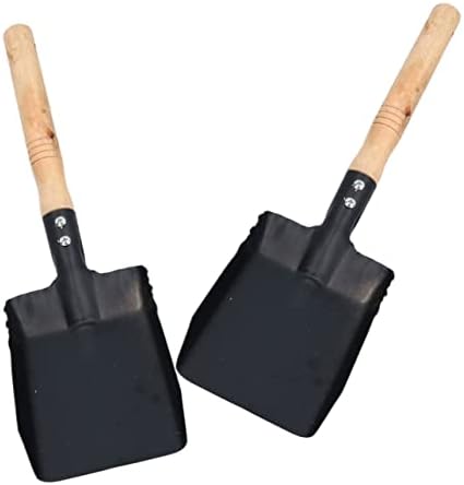 Besportble 4 PCs Small Shovel Outdoor Black Iron