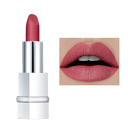 Lipstom Xiahium para meninas 10-12 Lipstick popular Lips impermeabilizados Lip gloss de alto impacto Lipcolor com fórmula cremosa hidratante Cuidados labiais e base dos lábios Get Up