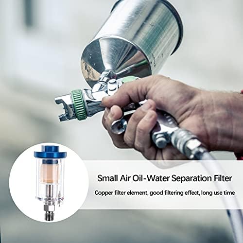 Compressor de ar do separador de óleo do filtro do ar doiTool: 2pcs de entrada e saída regulador comprimido com regulador