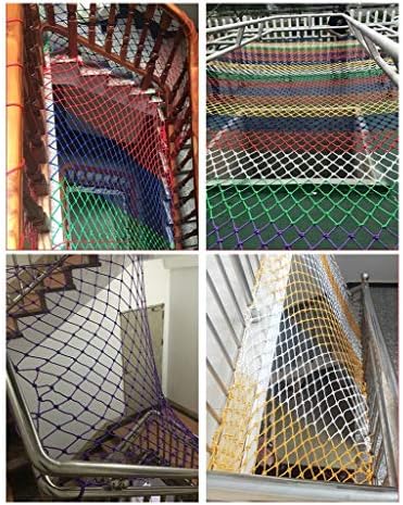 Rede de segurança interna, rede de nylon de proteção para varanda, rede ferroviária de escada, rede de escadas anti-queda infantil, rede de decoração colorida, corda de 8 mm)