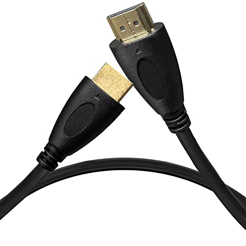 ACuvar Ultra High Speed ​​Speed ​​3 pés HDMI Gold Gold Plated 4K @ 60Hz, Ultra HD, 1080p & ARC Compatível com laptop, PC para jogos, monitor, PS5, PS4, Xbox X, One, Fire TV, TV Apple, Roku, SoundBar e mais