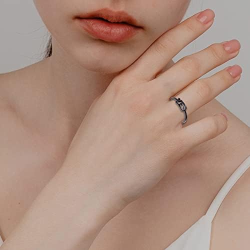 Anel para meninos adolescentes personalidade da moda Sim Não Inglês Alfabeto Anel de anel de anel Jóias Presentes de jóias Pacote de anel ajustável