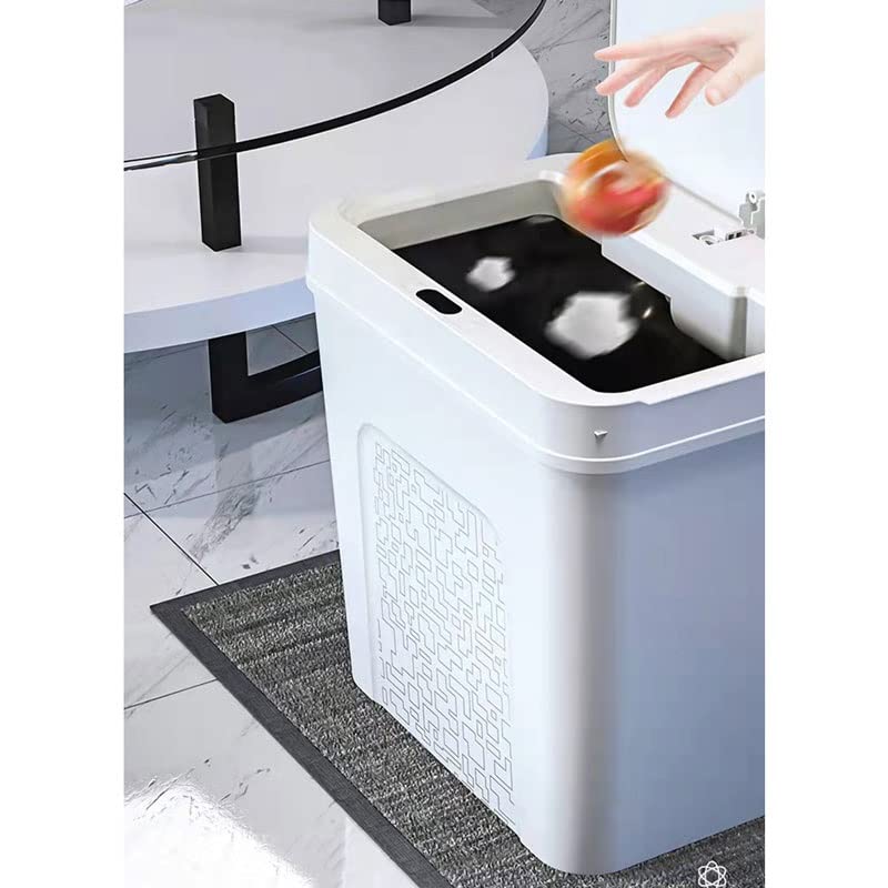 UXZDX Smart Sensor Automático Lixo eletrônico pode d'água à prova de banheiro à prova de banheiro lixo de costura estreita