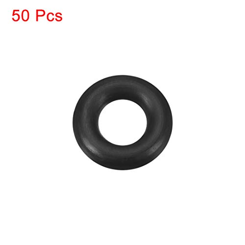 uxcell nitrile borracha o-rings 12mm od 6mm id de 3 mm de largura, vedação métrica Junta para encanamento de máquinas automotivas, pacote de 50