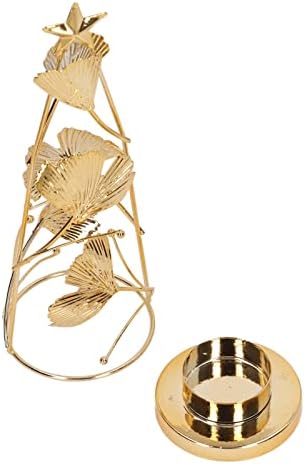 Treça de Natal Topincn Soldador de vela em forma de metal tonolor de vela de casla de ouro para castiçal de ouro para decoração