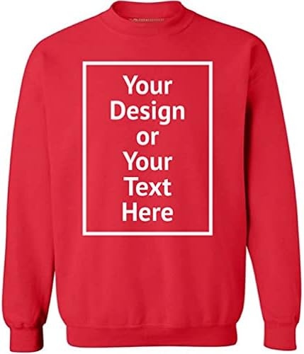 Estilos desajeitados Sweatshirt personalizados - Homens Mulheres DIY Adicione sua imagem fotográfica seu próprio texto personalizado