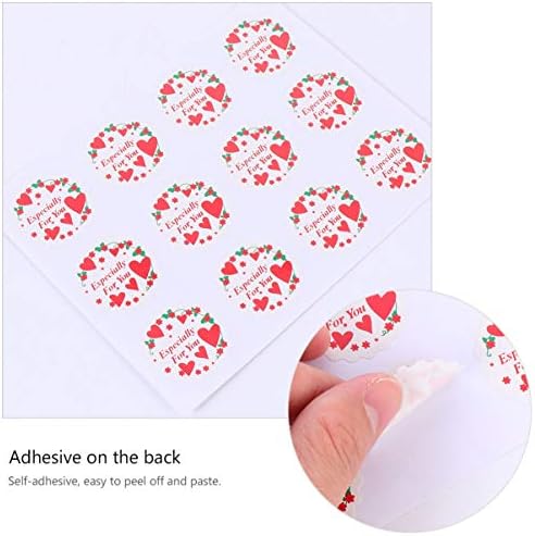Adesivos de círculo de nuobesty Kraft Tags de presentes 30 folhas, especialmente para seus adesivos, selando adesivos autônomos de