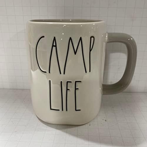Rae Dunn Camp Life Caneca Doubla Sided With Camp Ten - Presente do Dia dos Pais - Cerâmica