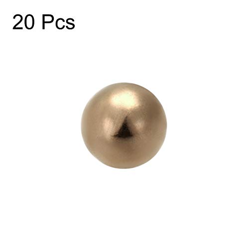 UXCELL 6mm Precision Solid Brass Rololing Balls 20pcs