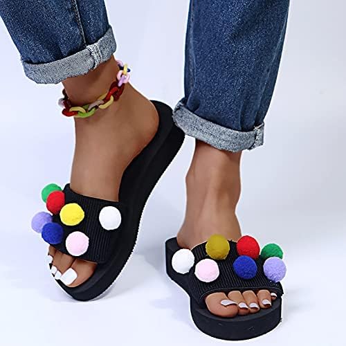 Sandálias de cor da moda Tamanho dos doces e chinelos de uma palavra de verão usam grande deslizamento liso em sandálias