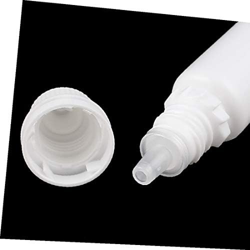 X-Dree 10pcs 10ml Gotor de plástico Garrafa de garrafa líquida Squeezable Branco vazio (10pcs 10ml Gotado de garrafa