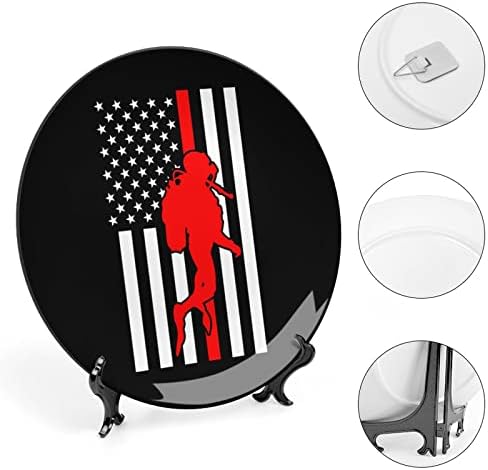 American Flag Scuba mergulhar o osso personalizado porcela