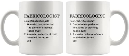 Fabricologista Panvola Um colecionador mestre de pano Definição de caneca Esgoto de esgoto Clessmaker Tailor para costura