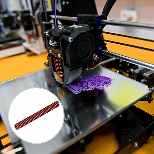UXCELL 3D PRIMANTE mola de mola, 8mm od 70mm de estampagem de gravação média de carga média molde de molde de compressão para a parte elétrica da impressora 3D, vermelho