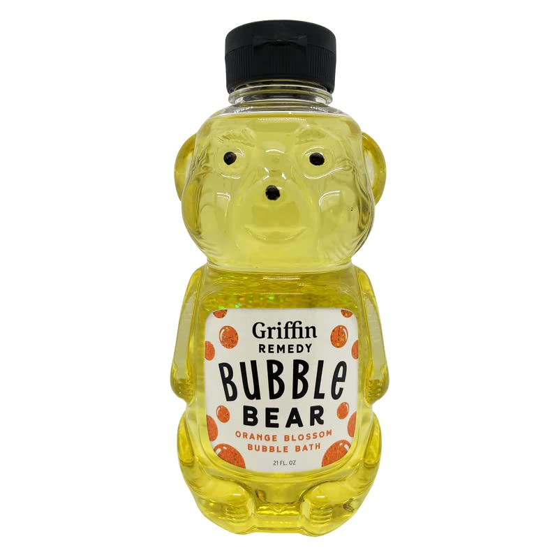 Griffin Remedy Bubble Bath Bear - All -Yatural Orange Blossom Oils Essential Oils Aromaterapia e MSM orgânico, paraben livre, 21 fl oz