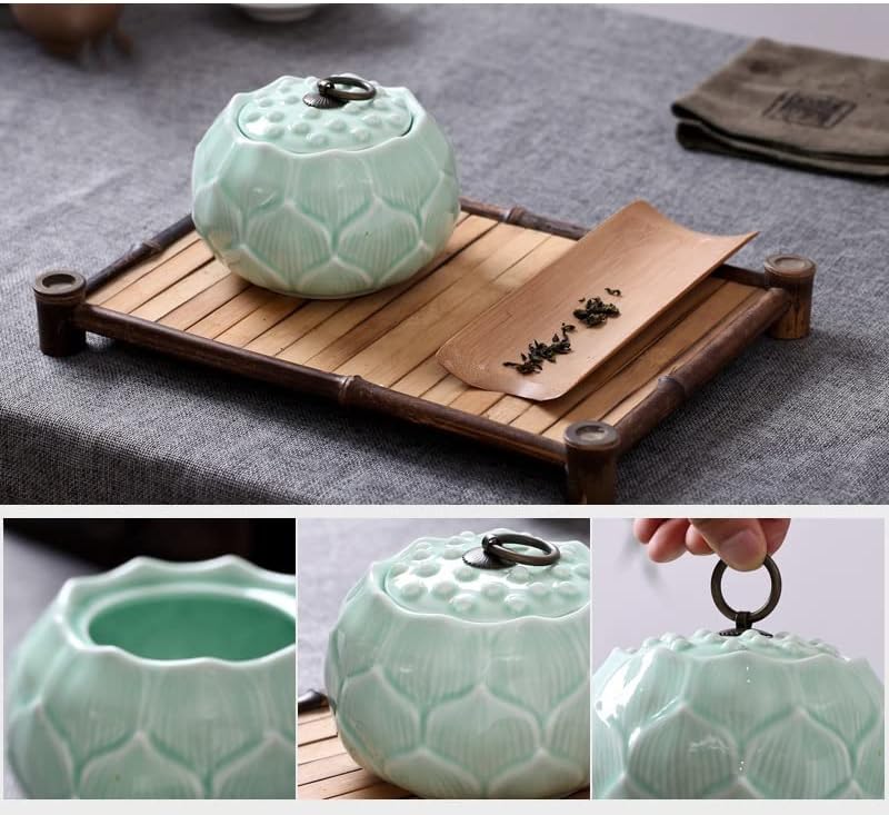 Renslat Ceramic Shape Tea Jar recém