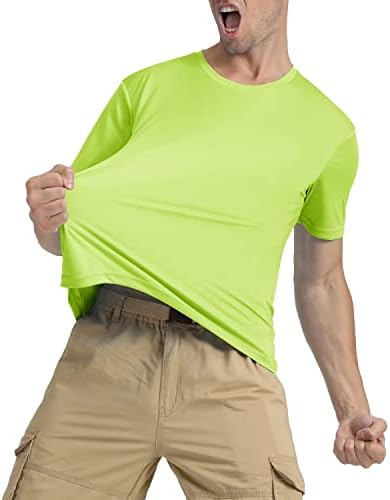 Camisas de natação de manga curta de kefitevd masculino