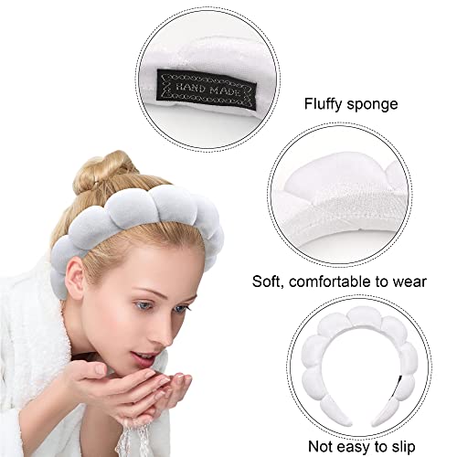 Ayesha Spa Bandada para a cabeça para lavar a maquiagem da face maquiagem para a cabeça da cabeça da cabeça da cabeça da cabeça da cabeça da cabeça de cabelos macios para faixas faciais limpas para as mulheres Face Wash Cuidado da pele