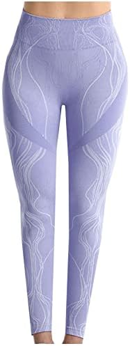 Moda Alta de cintura impressa leggings para mulheres calças de exercícios de ioga Scrunch Butt Leggings Controle de barriga