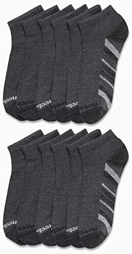 Reebok Men's Athletic Quarter Socks com conforto de almofada