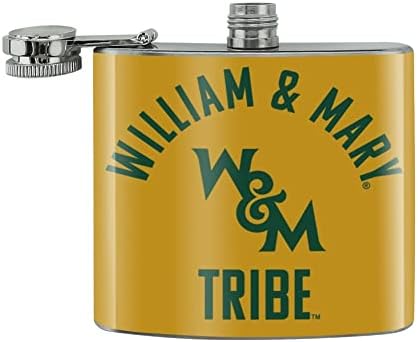 Faculdade de William & Mary Tribe Aço inoxidável 5oz Drink Frasco de rim
