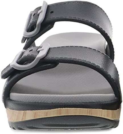 Dansko Kandi Slip-On Sandal Ajustável para Mulheres-Tecnologia de Arco Nural Moldada Limpa e Durável e Fácil Limpa para Suporte adicional
