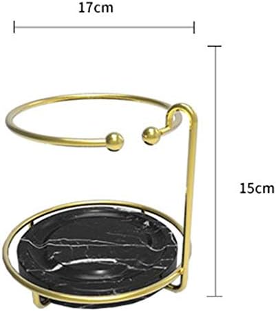 ASDFGH CARCHLACE SANGUELO STAND, PLANTO DO Organizador de jóias rotativas de 2 camadas para colares, pulseiras, brincos, anéis