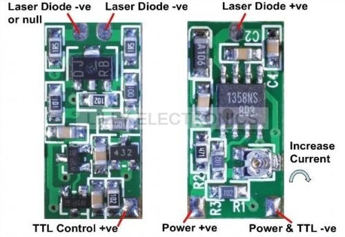 Placa de driver do fornecedor de alimentação para módulo de diodo a laser de 808nm 980nm