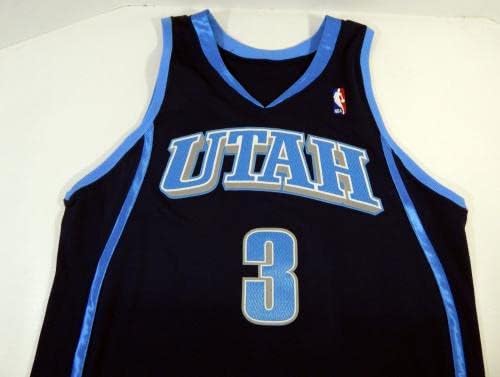 2005-06 Utah Jazz Maynor 3 Jogo emitido na Marinha DP13845 - jogo da NBA usado