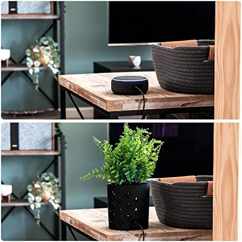 Plantas falsas Plants Smart Spely Stand - Universal Plants Faux Plants Indoor Smart Speaker - Modern Faux Plant for