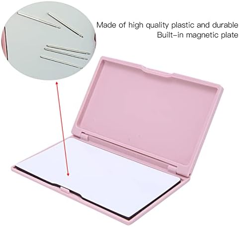 JEANOKO ALEGADE Caixa de agulha Organizador de agulha magnética portátil caixa de armazenamento de agulha portátil Porta