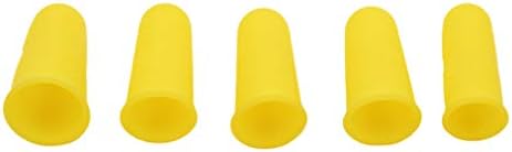 Setefly cots de dedos de silicone Capas tampas protetores de ponta dos dedos Guardas de dedos Mangas de dedos resistentes ao calor