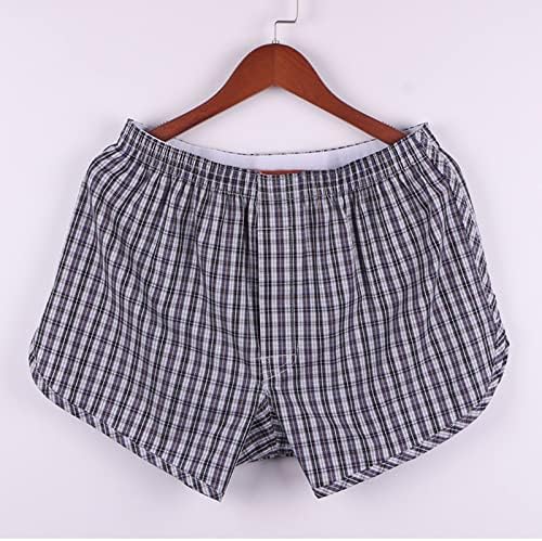 Roupa íntima masculina Algodão de algodão solto shorts soltos de cintura média pm pijama de algodão grande bunker