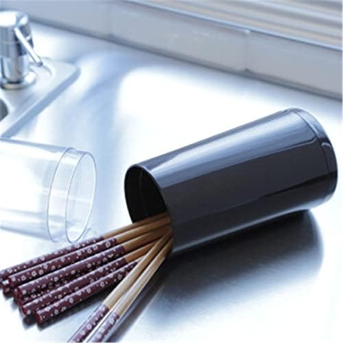 Utensílio de cozinha suporte de pauzinhos de tubo para colher de garfo rack com tampa de tampa drenagem tubo de armazenamento