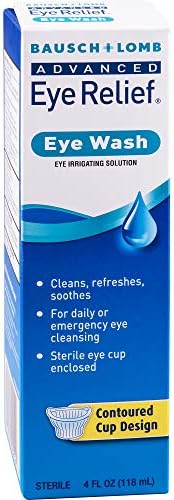 Lavagem para os olhos por Bausch & Lomb, solução de alívio dos olhos que limpa, refresca e calmas, 4 fl oz