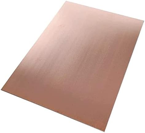 Lieber Iluminação Metal Folha de cobre Folha de cobre puro Placa de folha de metal de cobre pura 2,5x 200 x 300 mm Corte Placa de metal
