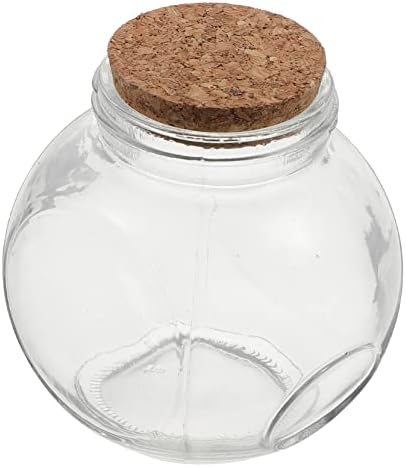 Besportble 1pc Transparente Desejando Decoração de Bottle Storage Recipientes de vidro Jar