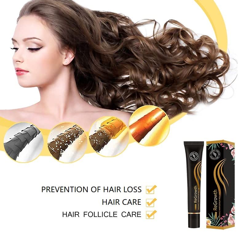 WFWJ 5pcs Regrowth Organic Hair Serum Roller, crescimento de cabelo para homens e mulheres, essência de crescimento de massageador