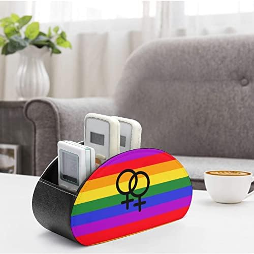 Lesbian Pride LGBT sinalizador de impressão TV Remote Organizer Box Control titular