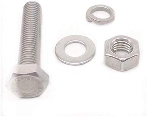 Parafusos acumulados e porcas 304 parafuso hexadecedor de aço inoxidável, conjunto de porca, rosca completa da Daquan, parafuso hexadecimal-M816 Bolt.