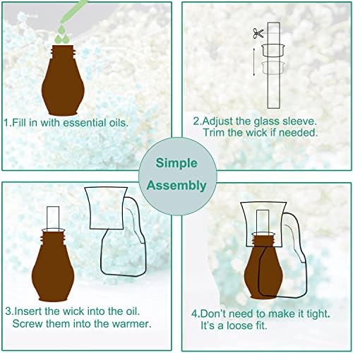 2 pacotes de plug-ins em branco para reflexão de ar DIY, difusor de aromaterapia vazia livre livre para reabastecer com óleos essenciais naturais
