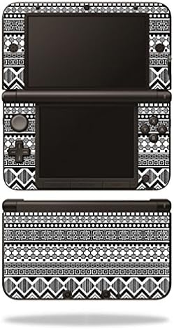MightySkins Skin Compatível com Nintendo 3DS XL - Black Aztec | Tampa protetora, durável e exclusiva do encomendamento