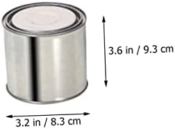 Favomoto 10 pcs pintar tampas de mão latas de baldes de baldes tamanho de lata artesanal ou bala de bala com armazenamento pequenas latas de pigmento