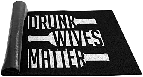 Rumtek bêbado esposas matematom capacho 24x16 em tapetes de tapete decorativo para o escritório em casa o banheiro